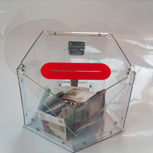 Ящик для сбора пожертвований и благотворительности настольный «НСТ-23»